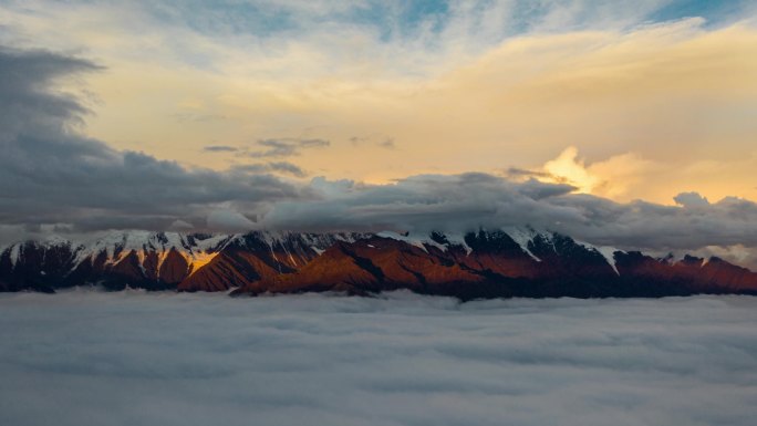 子梅垭口贡嘎雪山延时