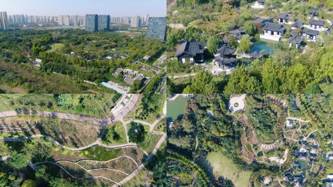 郑州南环公园 苏式园林景观 城市公园