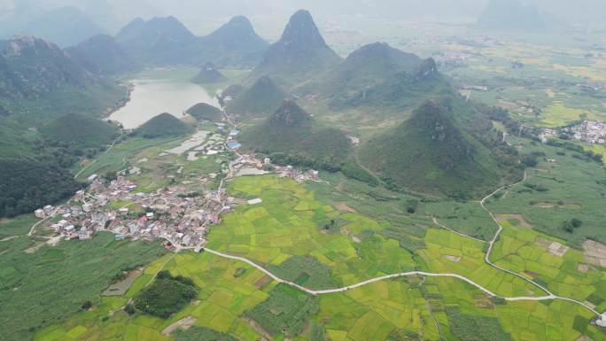 航拍乡村风景