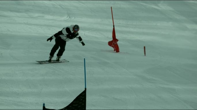 升格慢动作高清拍摄单板滑雪4K