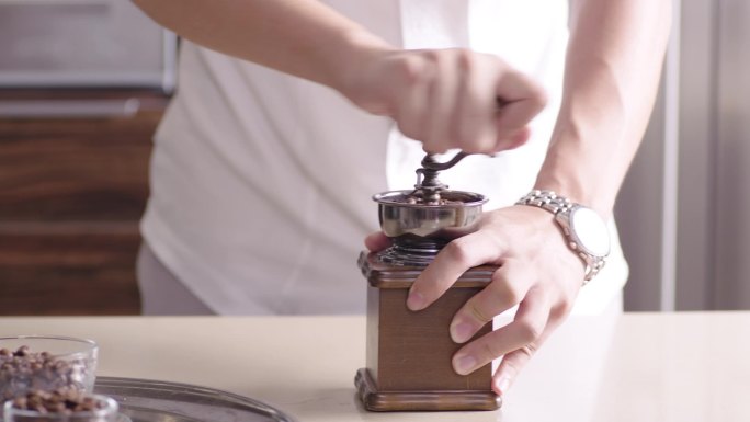 咖啡咖啡豆咖啡制作咖啡机咖啡师手磨咖啡豆