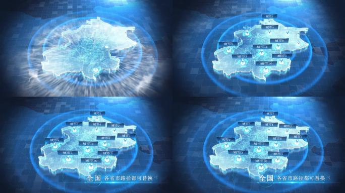 深色全国各省市科技区位地图 -北京