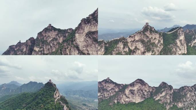 夏初司马台长城望京楼航拍