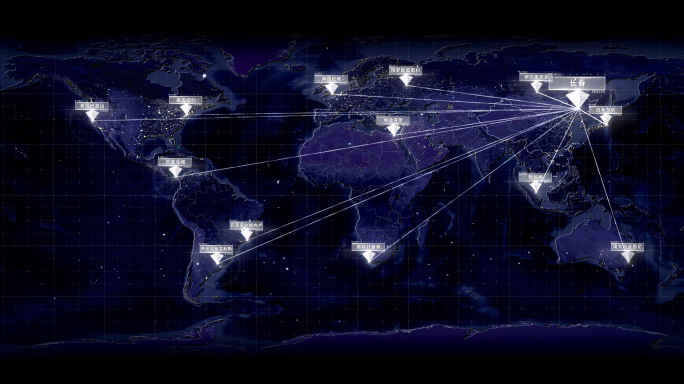 吉林长春辐射全国全球地图
