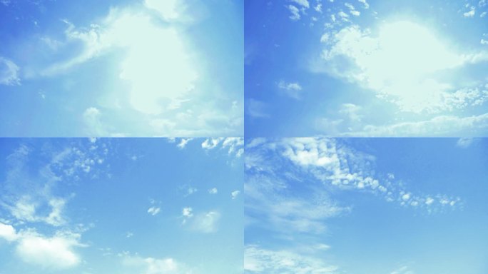 云遮住太阳 蓝天白云 空镜