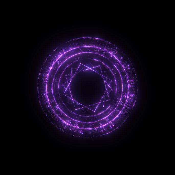 紫色魔法法阵