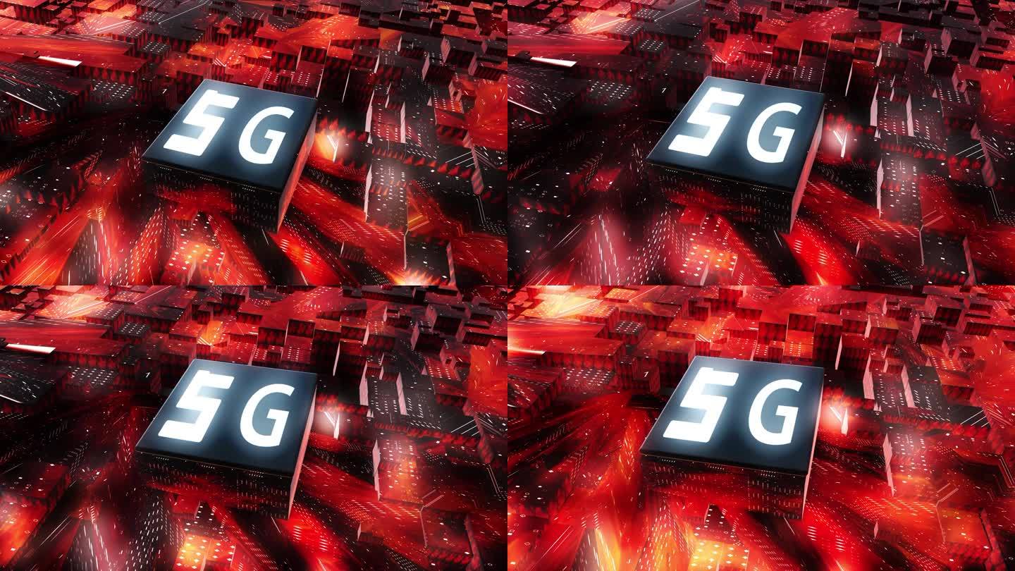 红色5G芯片AI芯片cpu