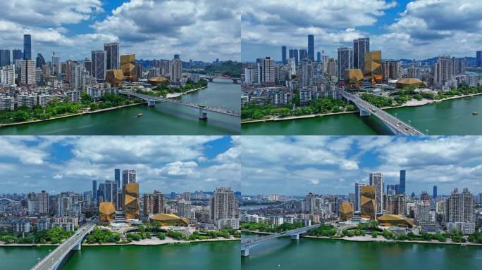 广西柳州城市大景航拍
