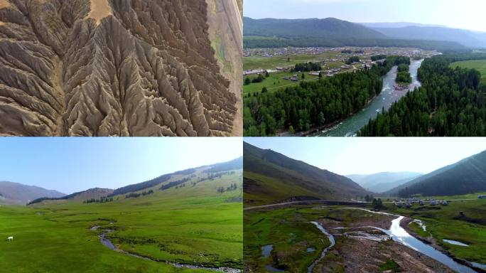 新疆独山子大峡谷、额济纳、恶魔城航拍