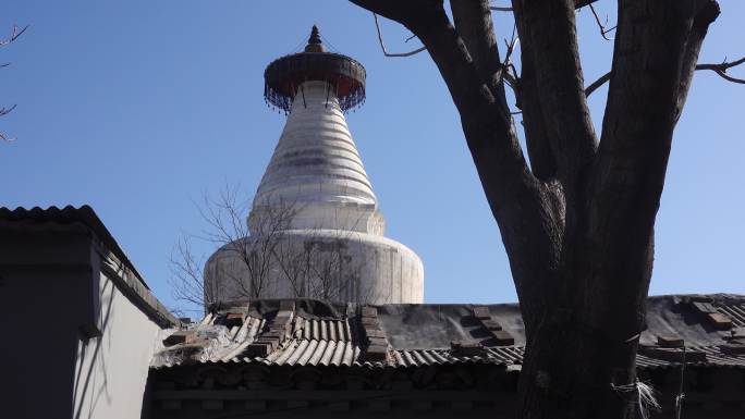 北京白塔空镜素材