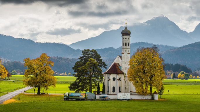 圣科尔曼教堂，施万高，巴伐利亚，德国