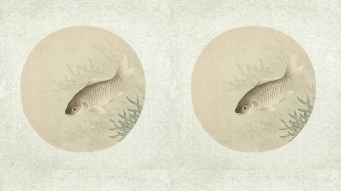 庄子-安知鱼之乐-4k古画背景素材