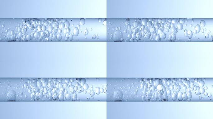 油进入充满水的试管，油分子在水中