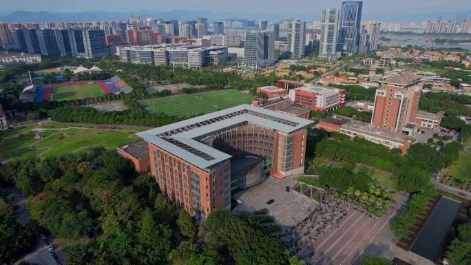 航拍福建师范大学旗山校区