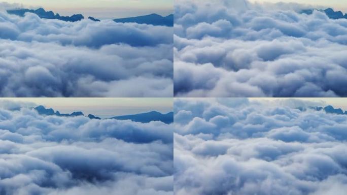 超清云海云层云朵延时摄影