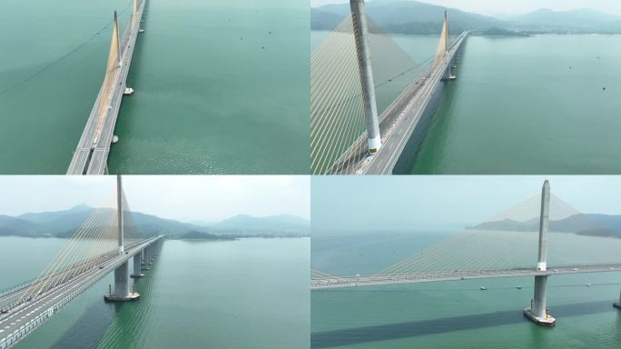 惠州海跨海大桥全景航拍