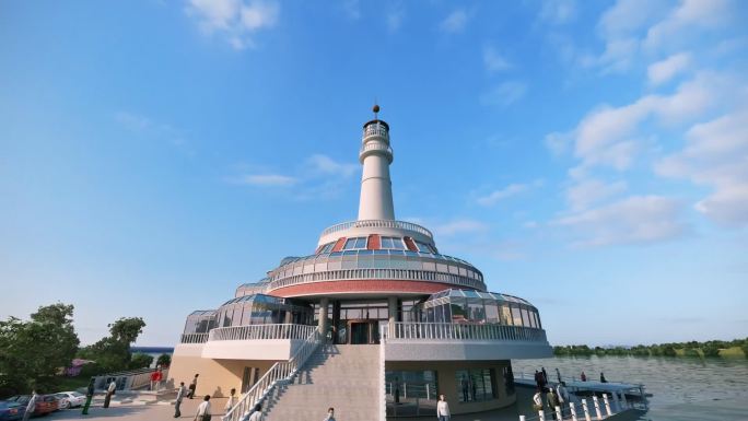 青岛千水千月广场青岛海昌极地海洋公园灯塔