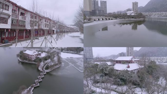 凤池雪景