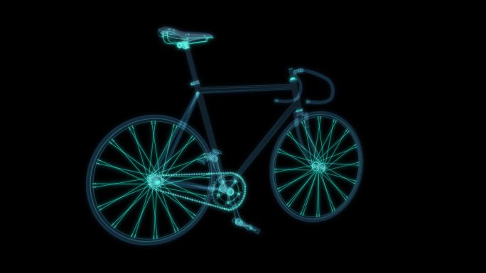 山地自行车科幻透明 交通工具科幻透明普通