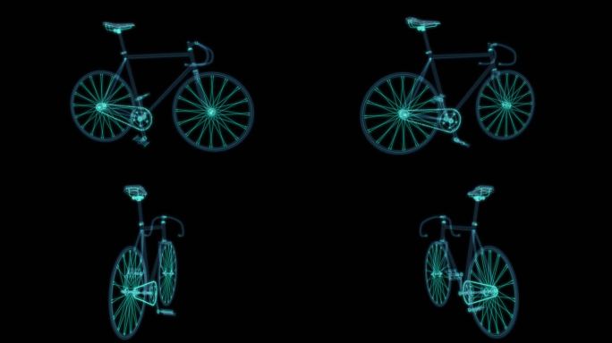 山地自行车科幻透明 交通工具科幻透明普通