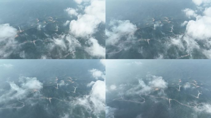 惠州观音山航拍云海全景