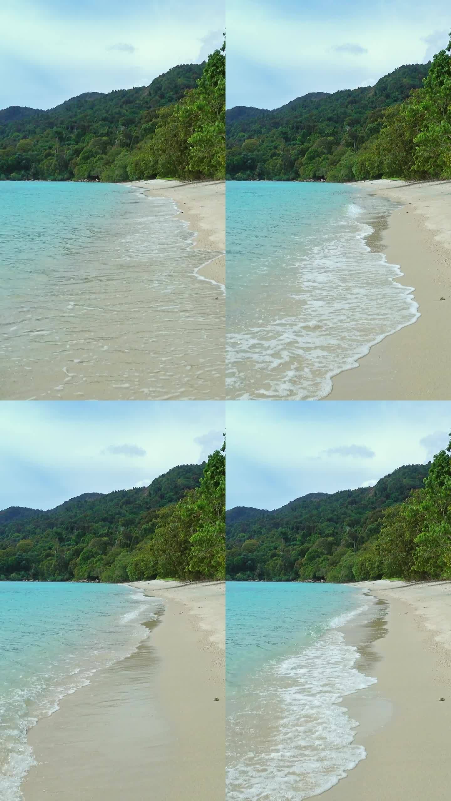 热带岛屿上被遗弃的沙滩