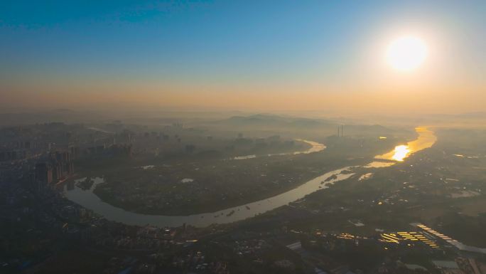 4K航拍衡阳耒阳市城市全景合集2