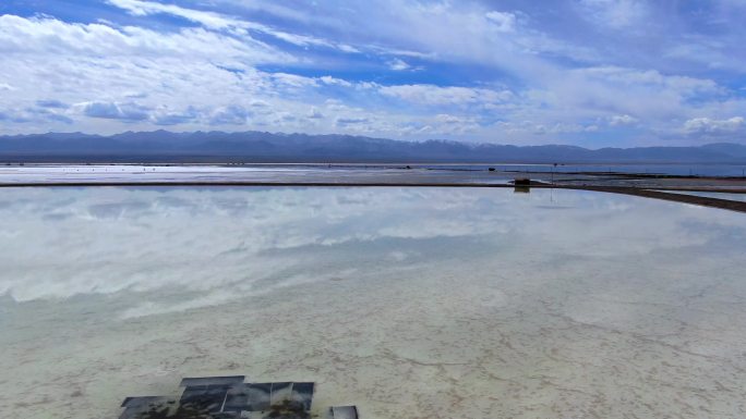 青海盐湖，天空之境航拍