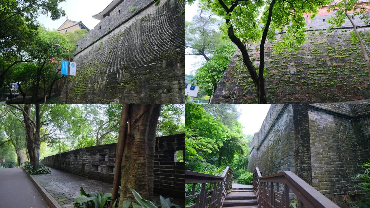 广州越秀公园镇海楼古城墙