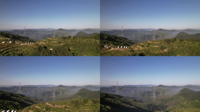 山区山村日出晚霞齐鲁天路解锁中国临朐站