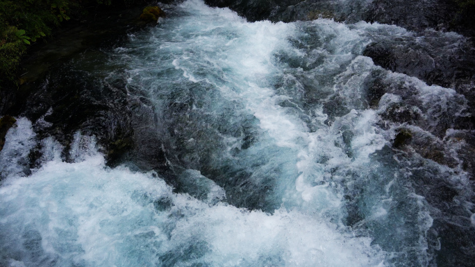山泉水山河流水溪流水源波涛汹涌力量生机
