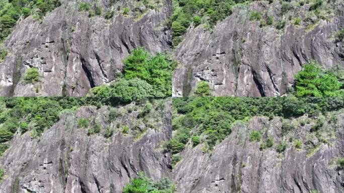 航拍福建漳州平和灵通山灵通岩风光