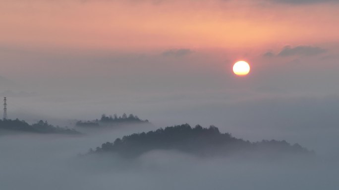 云海日出云层之上