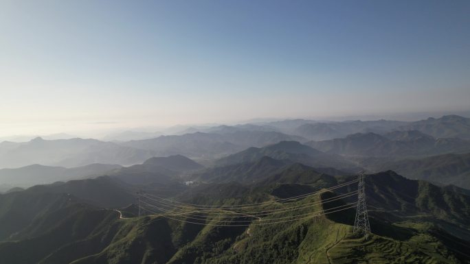 山区山村日出晚霞齐鲁天路解锁中国临朐站