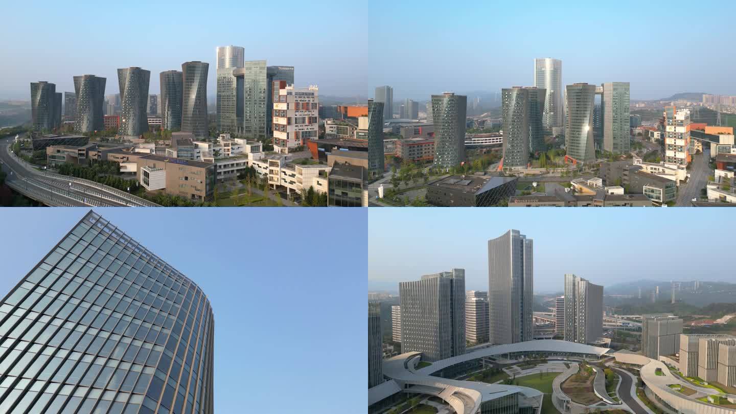 重庆仙桃国际大数据谷航拍4K