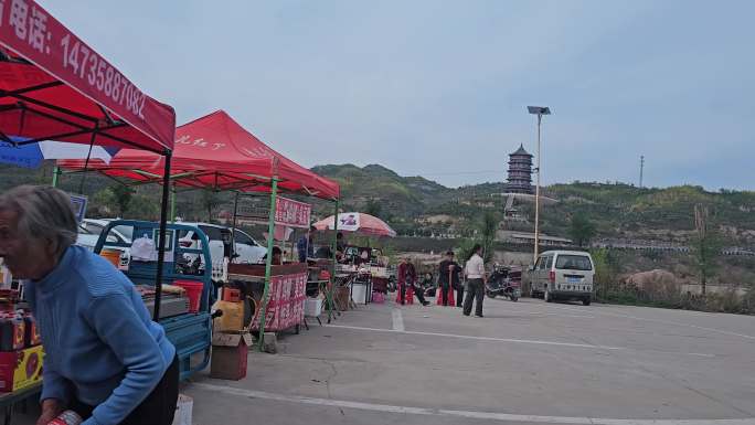 山西吕梁道路车戏背景（黄河边）