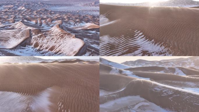 沙漠风暴  白毛风 防沙治沙  风沙雪地