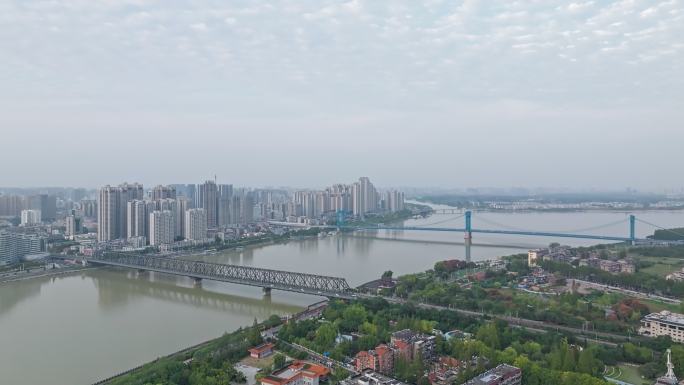 【4k原创】襄阳市汉江大桥航拍