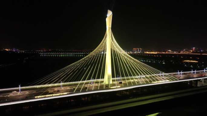 正定滹沱河大桥夜景