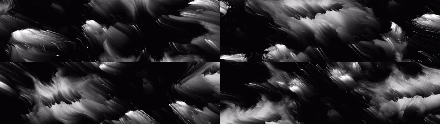 抽象背景艺术海浪涌动创意粒子视觉投影93