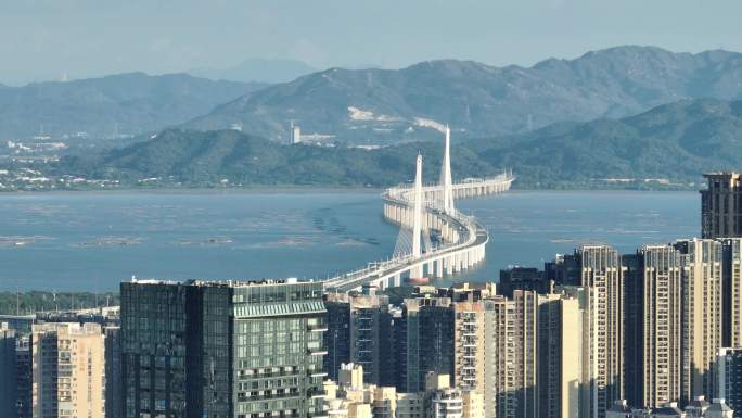深圳湾大桥和香港