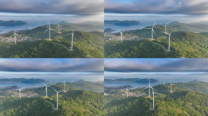 风电 风机  海岛风电 海上新能源 延时