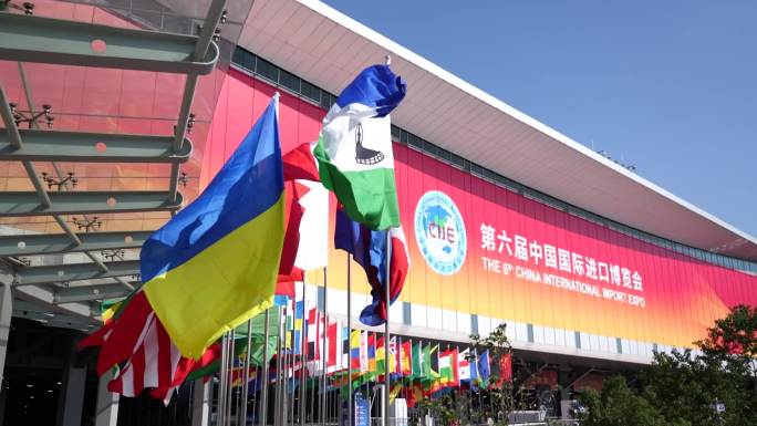 2023第六届中国国际进口博览会 人流