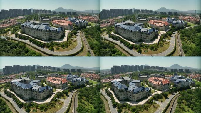 东莞松山湖华为基地片头4k航拍