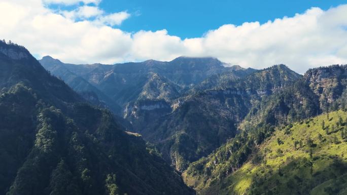 广袤山川大地群山峡谷自然风景视频素材