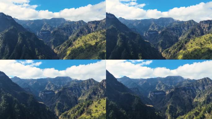 广袤山川大地群山峡谷自然风景视频素材