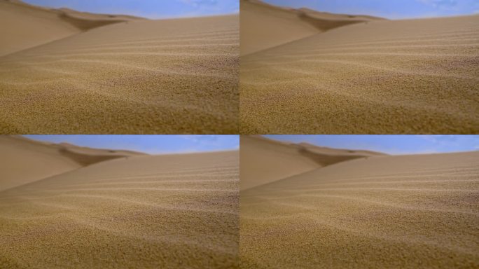 沙漠风光风吹沙子
