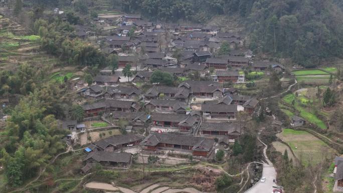 重庆酉阳土家族吊脚楼传统民居 传统村落