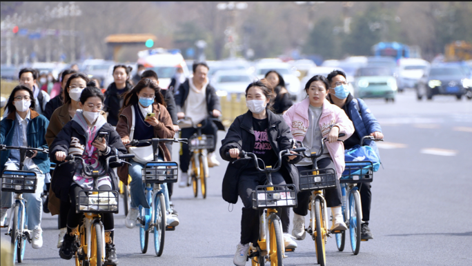 长安街骑行 绿色出行 共享单车