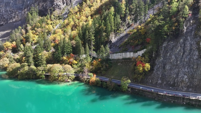九寨沟秋景航拍